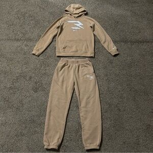 Nike Kids Tan Sweatpants & Hoodie Set